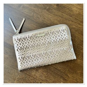 STELLA & DOT Perforated Golden Bronze Double Clutch